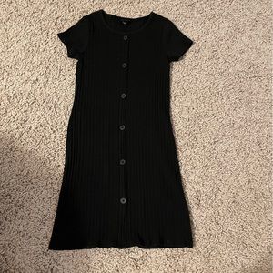 Black Ribbed Dress - art class - size 10/12